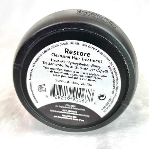 Tweak'd By Nature Restore Original Cleansing Volumizing Scrub Amber Vanilla 8oz - Picture 4 of 4